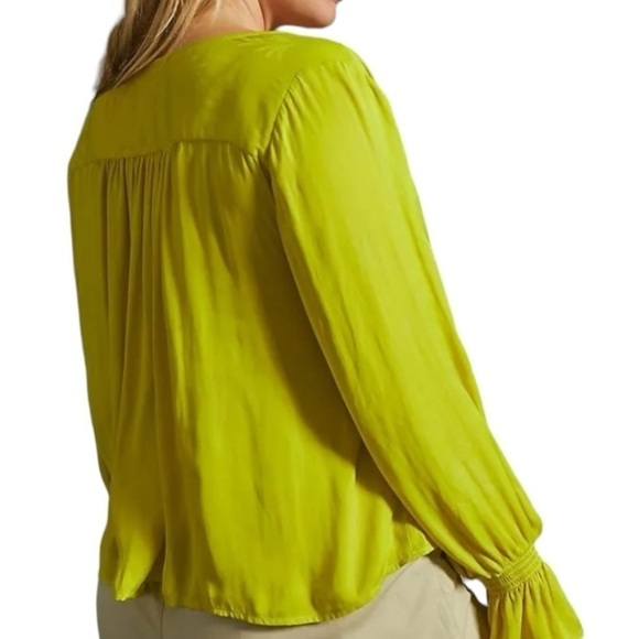 Anthropologie Liora Embroidered Buttondown Blouse | Size:XSP - Picture 2 of 14